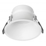 Foco empotrar LED fijo Redondo Ø105mm KONIC 12W 100º UGR19 IP54, Blanco ó Negro